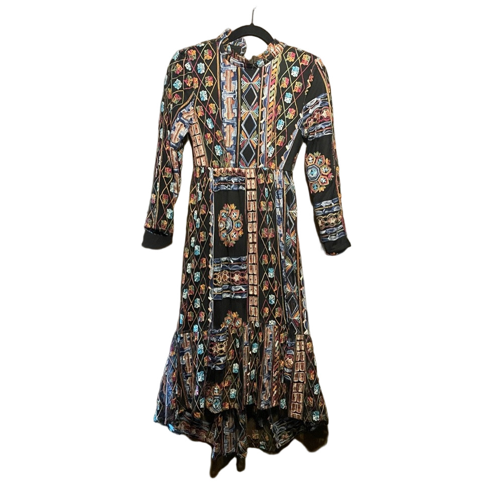 Colorful Geometric Patterned Dress